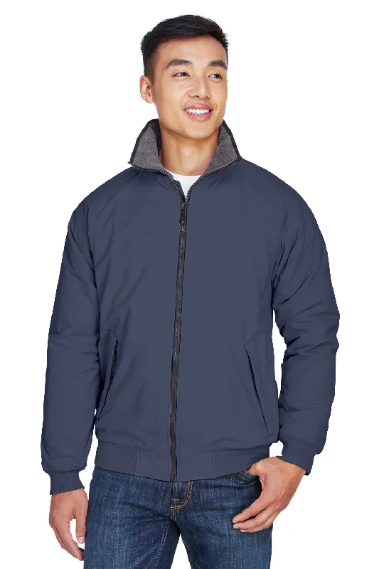 Men jackets with a hidden interior pocket for secure storageDevon & Jones Mens Classic Full Zip Jacket - Navy Blue Men jackets with a hidden interior pocket for secure storageDevon & Jones Mens Classic Full Zip Jacket - Navy Blue