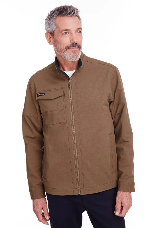 Hooded men jackets with a detachable faux - fur trim for added warmthDri Duck Mens Ace Water Resistant Full Zip Jacket - Field Khaki Hooded men jackets with a detachable faux - fur trim for added warmthDri Duck Mens Ace Water Resistant Full Zip Jacket - Field Khaki