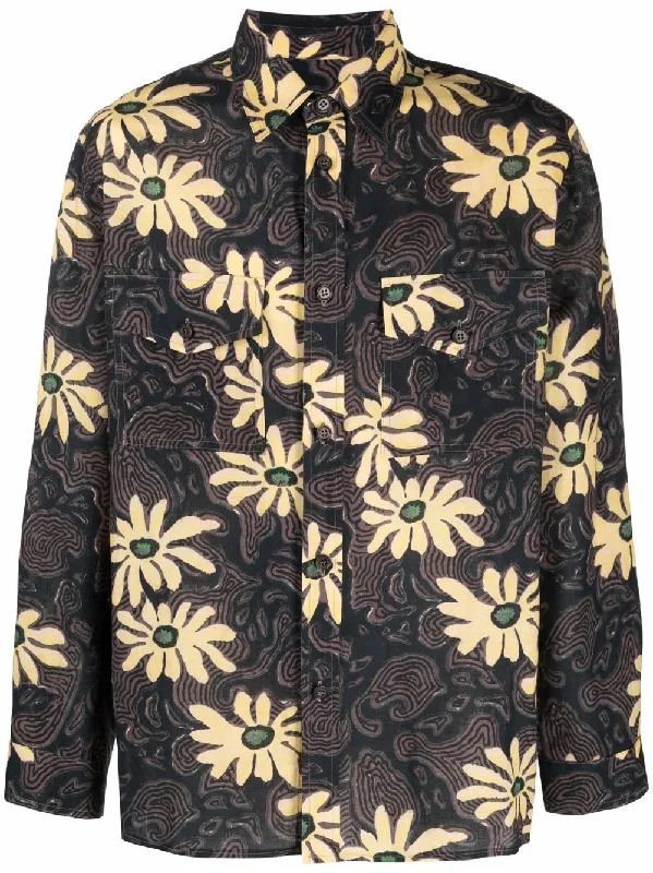 Embroidered men jackets with intricate floral designs for a unique aestheticFloral Print Shirt Jacket Embroidered men jackets with intricate floral designs for a unique aestheticFloral Print Shirt Jacket