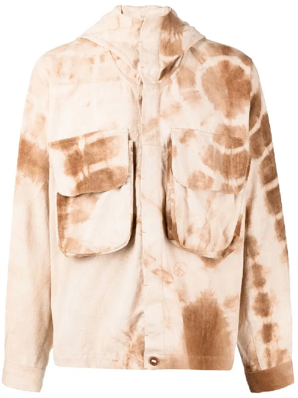 Windbreaker men jackets with UV protection for outdoor activitiesForager Tie-Dye Hooded Jacket Windbreaker men jackets with UV protection for outdoor activitiesForager Tie-Dye Hooded Jacket