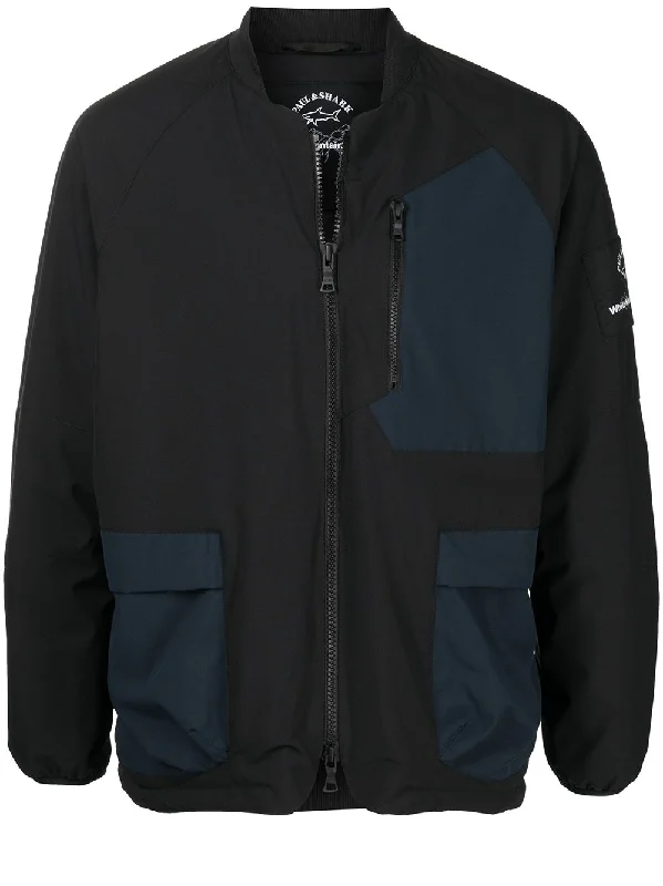 Checkered men jackets in a plaid pattern for a preppy appearanceLogo-Patch Bomber Jacket Checkered men jackets in a plaid pattern for a preppy appearanceLogo-Patch Bomber Jacket