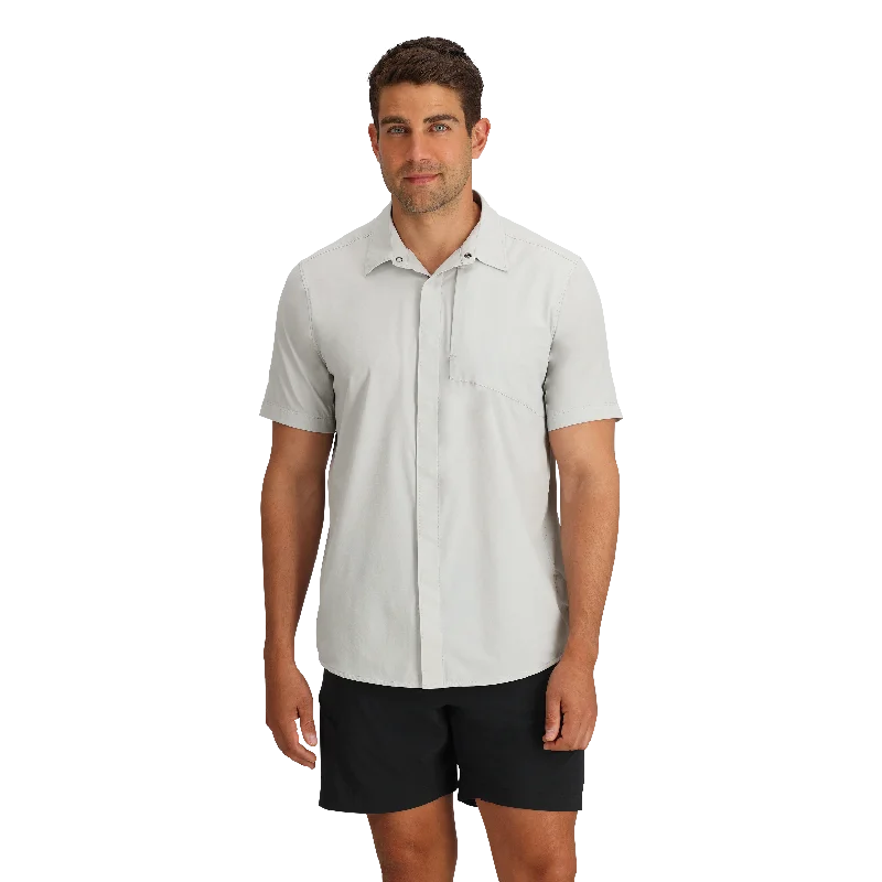 Stretch - fabric men jackets for unrestricted movement during workoutsMen's Astroman Air Short Sleeve Shirt