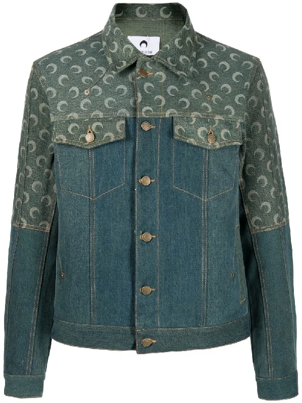 Checkered men jackets in a plaid pattern for a preppy appearanceMoon Denim Jacket