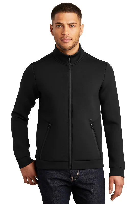 Slim - fit leather men jackets with a distressed finish for a rugged lookOgio Mens Axis Full Zip Jacket - Blacktop - Closeout