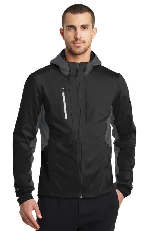 Men jackets with a zip - off sleeves to convert to a vestOgio Mens Endurance Pivot Wind & Water Resistant Full Zip Hooded Jacket - Blacktop/Gear Grey Men jackets with a zip - off sleeves to convert to a vestOgio Mens Endurance Pivot Wind & Water Resistant Full Zip Hooded Jacket - Blacktop/Gear Grey