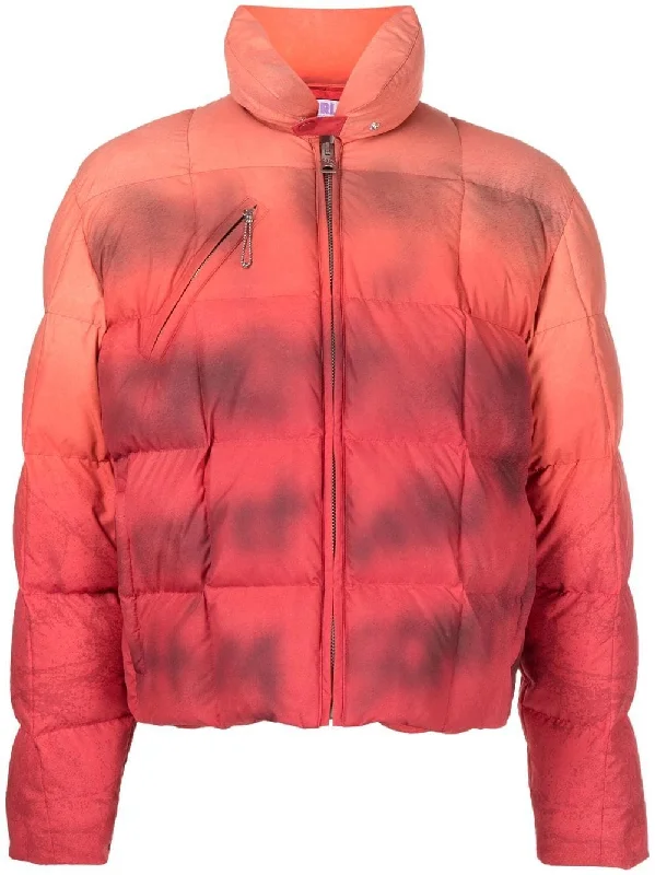 Checkered men jackets in a plaid pattern for a preppy appearancePadded Gradient-Effect Jacket