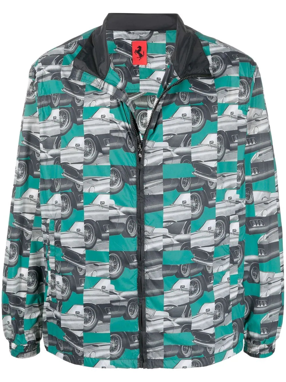 Men jackets with a hidden interior pocket for secure storagePatchwork Bomber Jacket