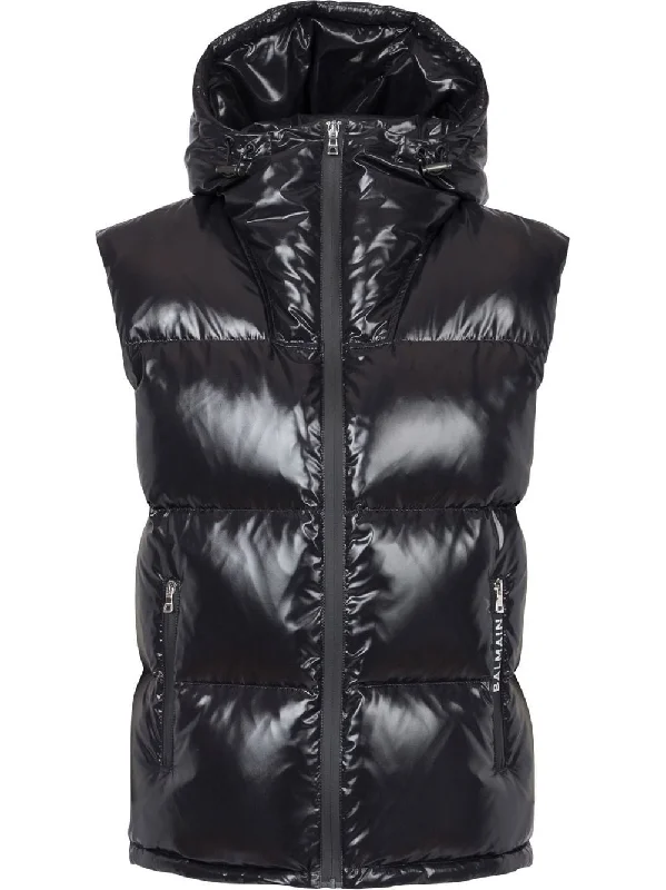 Waterproof men jackets with taped seams for heavy rain protectionPuffer Hooded Sleeveless Jacket Waterproof men jackets with taped seams for heavy rain protectionPuffer Hooded Sleeveless Jacket