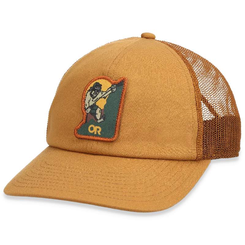 Men jackets with a zip - off sleeves to convert to a vestSquatch Trucker Lo Pro Cap