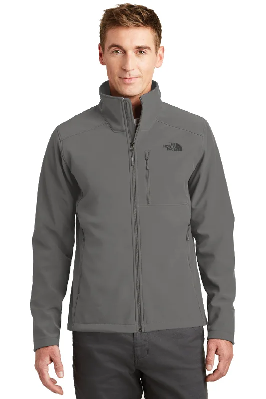 Plus - size men jackets with adjustable drawstrings for a comfortable fitThe North Face Mens Apex Barrier Wind & Resistant Full Zip Jacket - Asphalt Grey Plus - size men jackets with adjustable drawstrings for a comfortable fitThe North Face Mens Apex Barrier Wind & Resistant Full Zip Jacket - Asphalt Grey