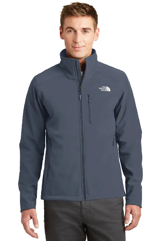 Men jackets with a media - friendly pocket for easy access to gadgetsThe North Face Mens Apex Barrier Wind & Resistant Full Zip Jacket - Urban Navy Blue Men jackets with a media - friendly pocket for easy access to gadgetsThe North Face Mens Apex Barrier Wind & Resistant Full Zip Jacket - Urban Navy Blue