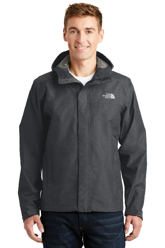 Waterproof men jackets with taped seams for heavy rain protectionThe North Face Mens DryVent Windproof & Waterproof Full Zip Hooded Jacket - Heather Dark Grey Waterproof men jackets with taped seams for heavy rain protectionThe North Face Mens DryVent Windproof & Waterproof Full Zip Hooded Jacket - Heather Dark Grey