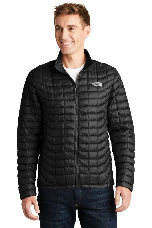 Stretch - fabric men jackets for unrestricted movement during workoutsThe North Face Mens ThermoBall Trekker Water Resistant Full Zip Jacket - Black