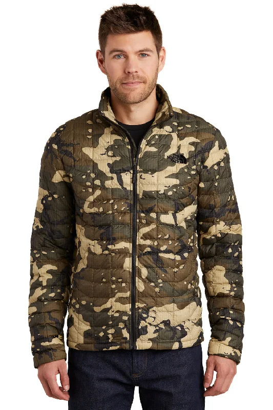 Men jackets with a zip - off sleeves to convert to a vestThe North Face Mens ThermoBall Trekker Water Resistant Full Zip Jacket - Burnt Olive Green Woodchip Camo - Closeout Men jackets with a zip - off sleeves to convert to a vestThe North Face Mens ThermoBall Trekker Water Resistant Full Zip Jacket - Burnt Olive Green Woodchip Camo - Closeout