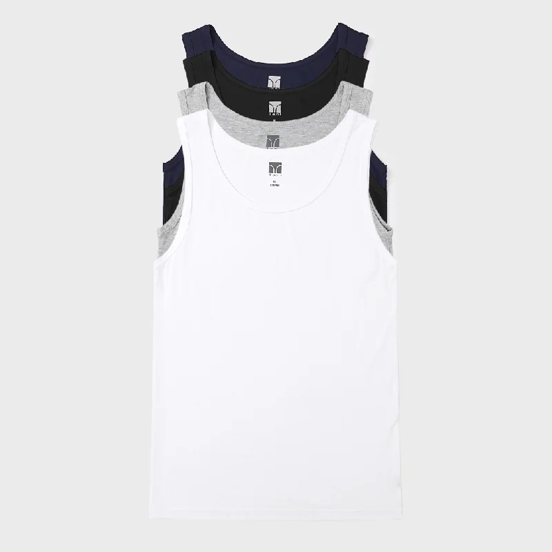 men's tank tops for cycling4 Pack Silktouch TENCEL™ Modal Air Tank Top