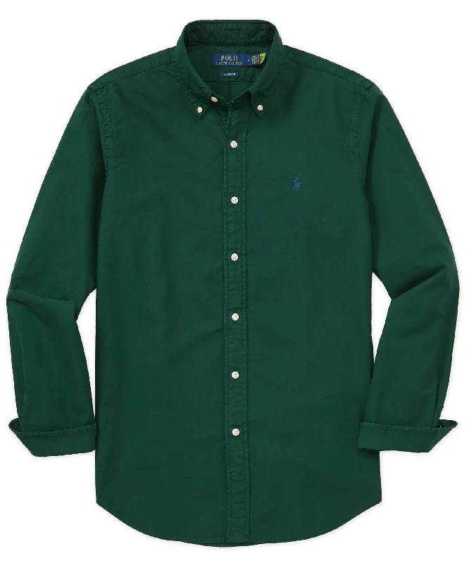 Men's reversible polo shirts with two different looksPolo Ralph Lauren Long Sleeve Garment Dyed Oxford Sport Shirt