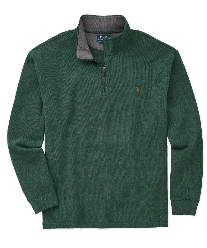 Men's stretchable athletic polo shirts for fitness workoutsPolo Ralph Lauren Estate Rib Half-Zip Pullover Men's stretchable athletic polo shirts for fitness workoutsPolo Ralph Lauren Estate Rib Half-Zip Pullover