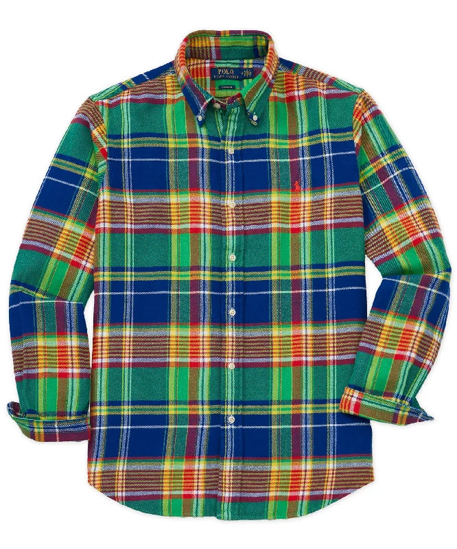 Men's slim fit short sleeve polo shirts with contrast collarsPolo Ralph Lauren Long Sleeve Tartan Flannel Sport Shirt Men's slim fit short sleeve polo shirts with contrast collarsPolo Ralph Lauren Long Sleeve Tartan Flannel Sport Shirt