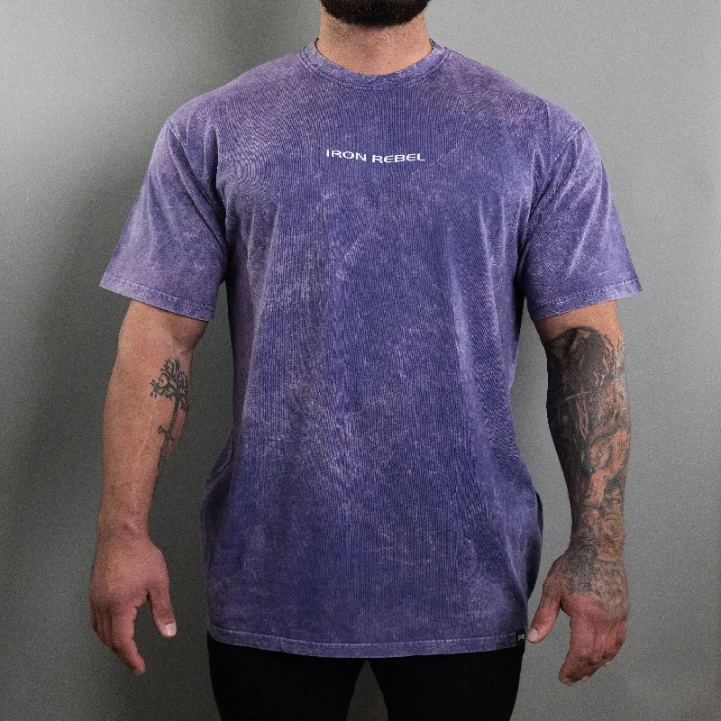 men's tank tops for cyclingAcid Wash Tee (Purple)