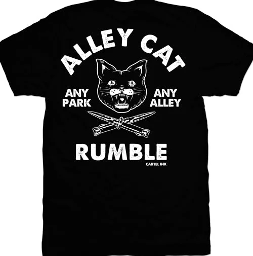 Men's long - sleeve henley t - shirts with button - down placketsAlley Cat Rumble Mens T-Shirt