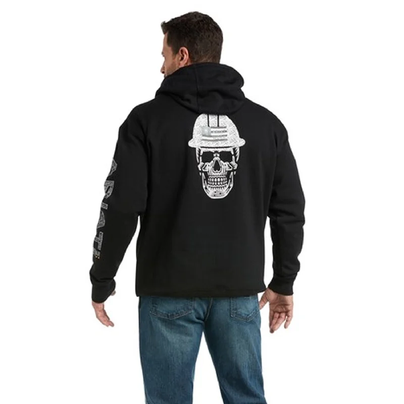 Men's plus - size pocket t - shirts with a classic lookAriat Men's Rebar Roughneck Pullover Hoodie