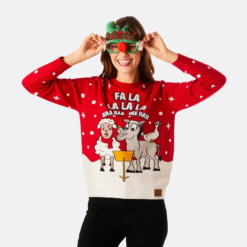 Men's Graphic Print Pullover in White with a Retro Design for a Trendy Streetwear LookBaa Baa Weihnachtspullover Damen Men's Graphic Print Pullover in White with a Retro Design for a Trendy Streetwear LookBaa Baa Weihnachtspullover Damen