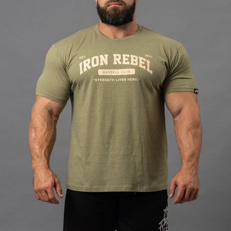 ribbed tank tops for menBarbell Club Tee (Army)
