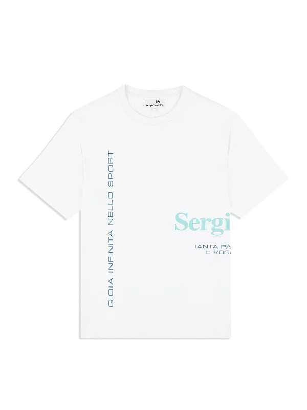 Men's eco - friendly recycled t - shirts for sustainable fashion choicesBari Graphic T-Shirt- Brilliant White