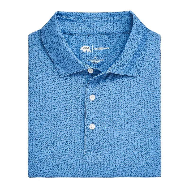 Men's UV - protected polo shirts for outdoor gardeningBevy Printed Performance Polo - Endless Sky Men's UV - protected polo shirts for outdoor gardeningBevy Printed Performance Polo - Endless Sky