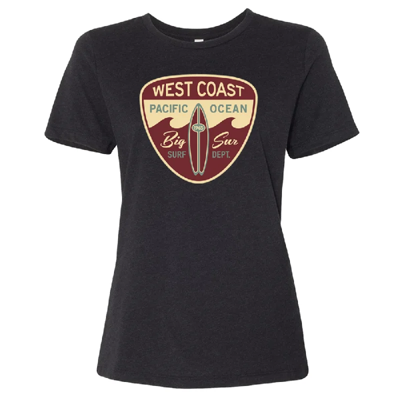 Men's slim - fit graphic t - shirts with vintage rock band printsBig Sur Surf Department Women's Relaxed Jersey Tee