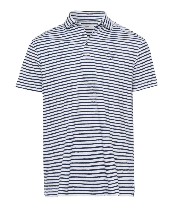 Men's high - collar polo shirts with a modern twistBrax Pero SS Polo Ocean