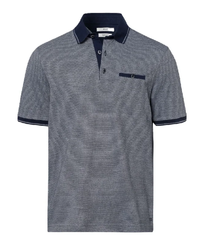 Men's budget - friendly basic polo shirts in multiple colorsBrax Pieter SS Polo Sea Men's budget - friendly basic polo shirts in multiple colorsBrax Pieter SS Polo Sea