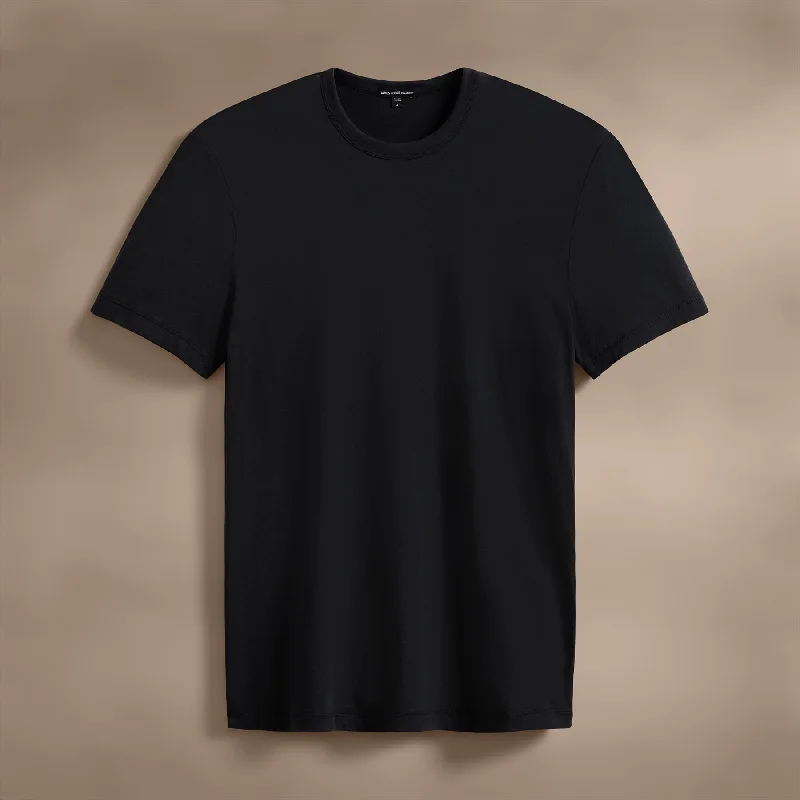 Men's ribbed t - shirts with a textured finish for added styleBrushed Lotus Crew - Magma