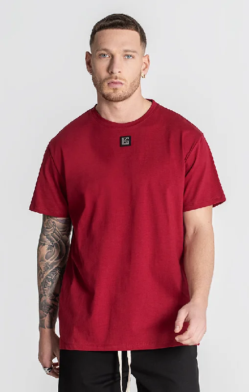 Men's moisture - wicking athletic t - shirts for intense workoutsBurgundy Core Tee
