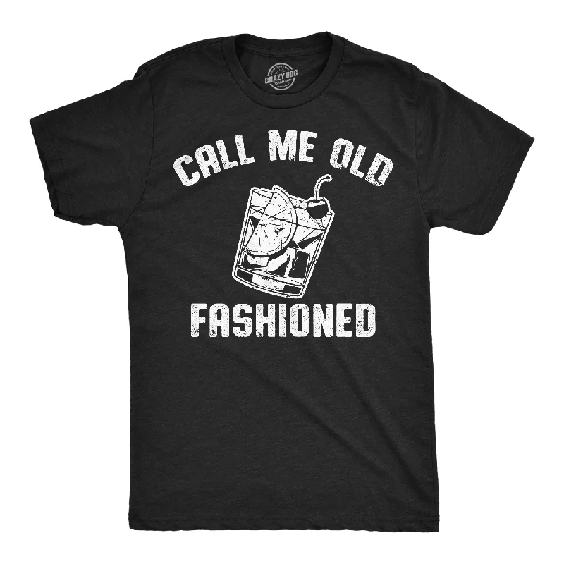 Men's slim - fit graphic t - shirts with vintage rock band printsCall Me Old Fashioned Men's T Shirt
