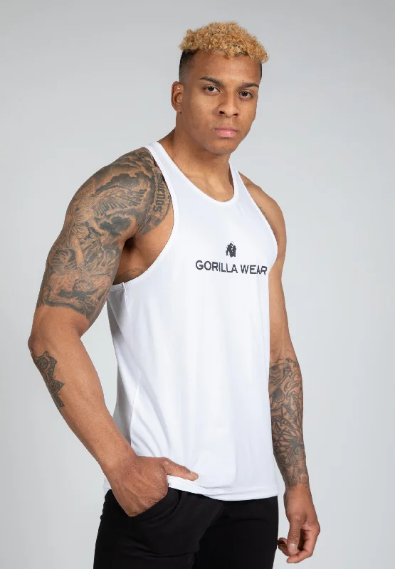 lightweight men's tank topsCarter Stretch Tank Top - White