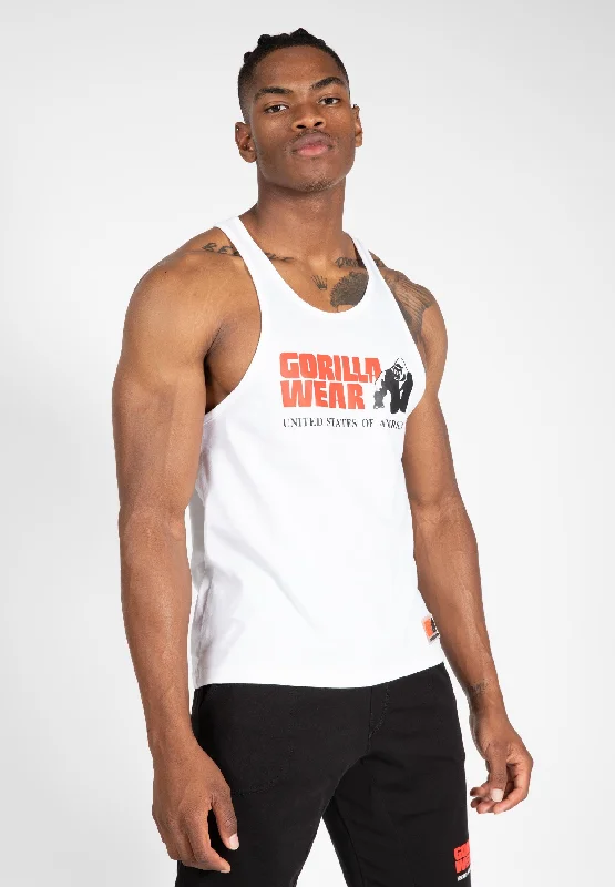 men's tank tops for casual wearClassic Tank Top - White