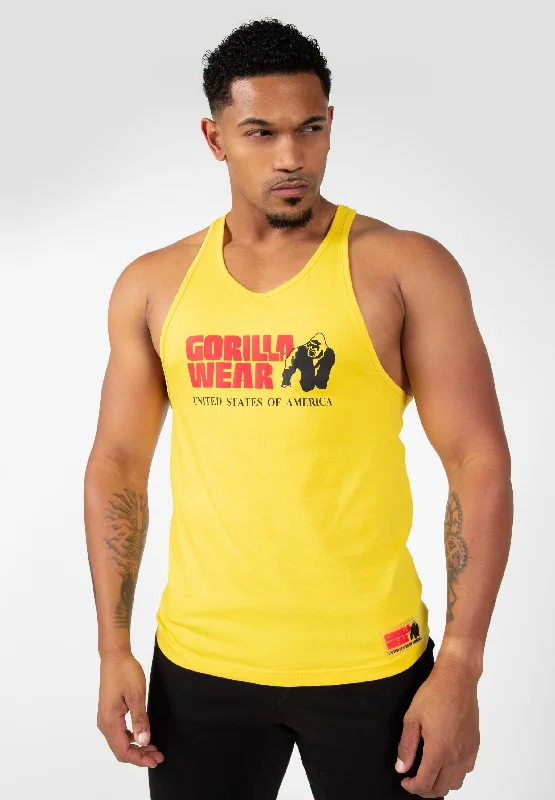 compression tank tops for menClassic Tank Top - Yellow