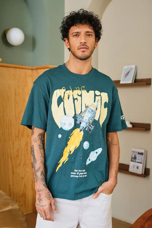 Men's moisture - wicking athletic t - shirts for intense workoutsCosmic Oversized T-shirt