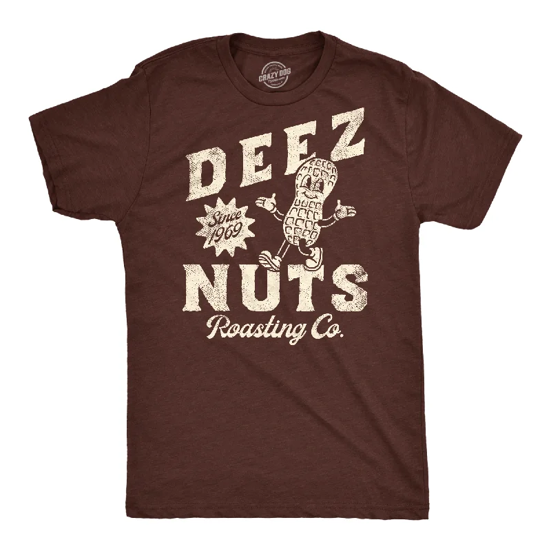 Men's eco - friendly recycled t - shirts for sustainable fashion choicesDeez Nuts Roasting Co Men's T Shirt