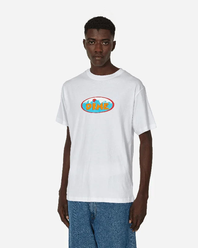 Men's printed Hawaiian t - shirts for tropical vacationsVille T-Shirt White
