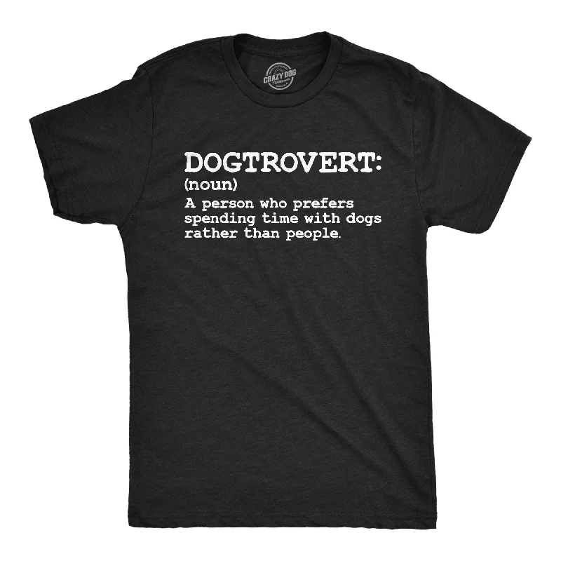 Men's plus - size pocket t - shirts with a classic lookDogtrovert Definition Men's T Shirt