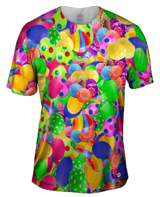 Men's moisture - wicking athletic t - shirts for intense workoutsEaster Eggs Make Me Happy