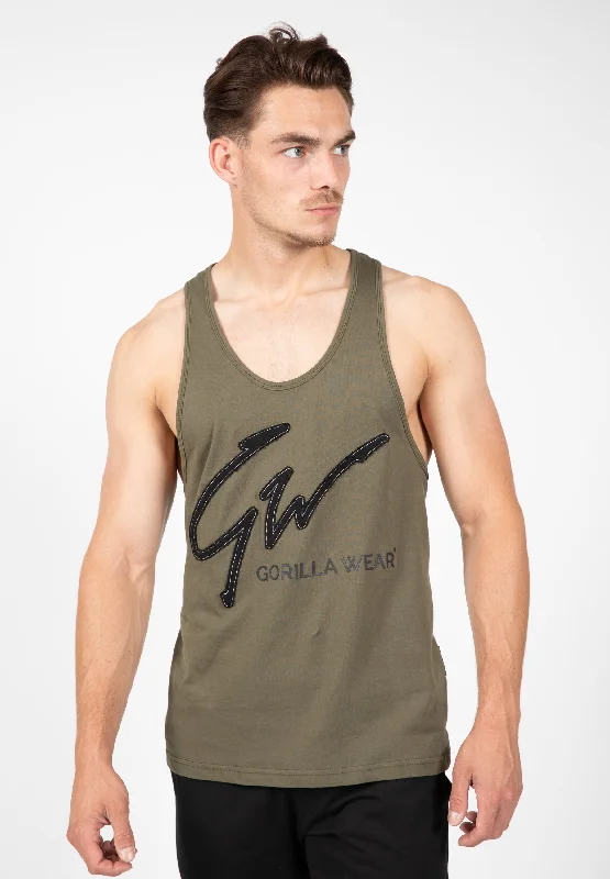 breathable men's tank topsEvansville Tank Top - Army Green