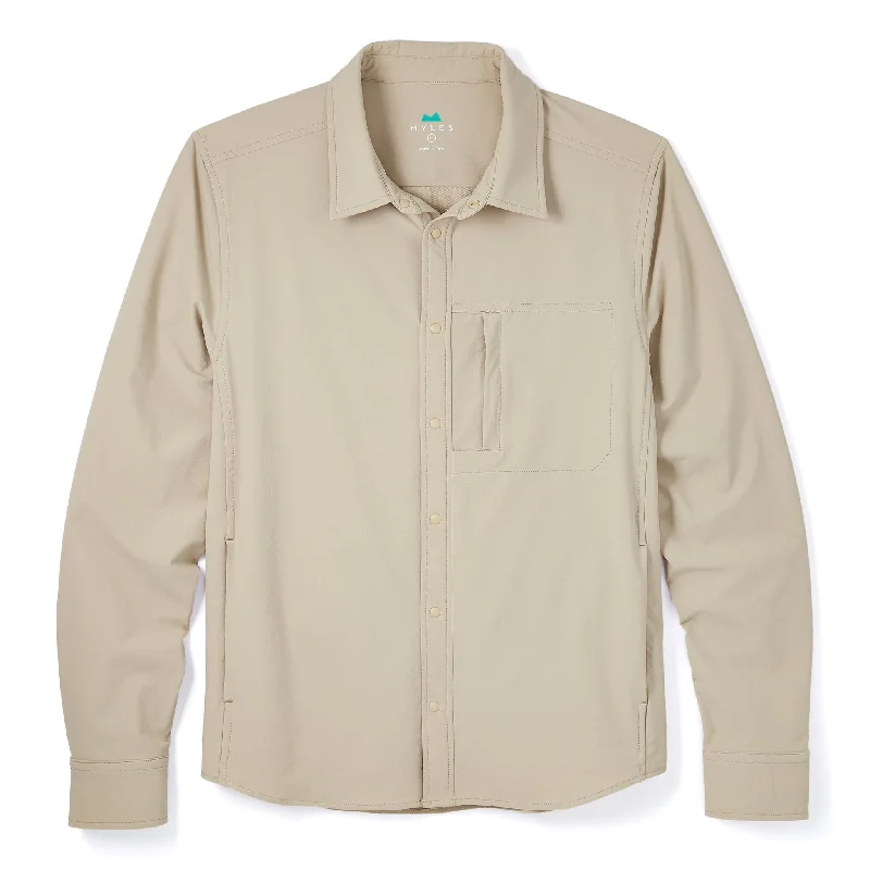 Men's lightweight performance polo shirts for tennis matchesEveryday Overshirt in Khaki