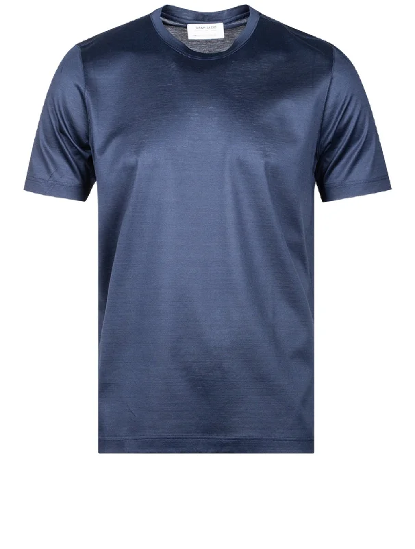 Men's v - neck muscle t - shirts for a body - building aestheticT-shirt Dark Blue