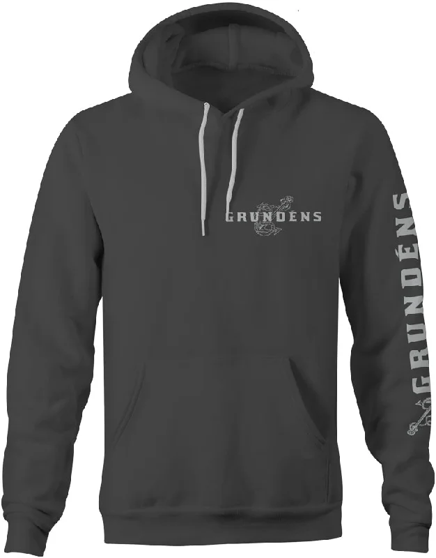Men's distressed denim - look t - shirts with a rugged appealGrundens Men's Mermaid Graphic Pullover Hoodie