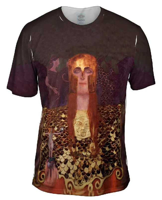 Men's UV - protection t - shirts for outdoor activities in the sunGustav Klimt -"Pallas Athena" (1898)