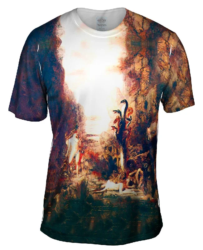 Men's plus - size pocket t - shirts with a classic lookGustave Moreau - "Hercules and the Hydra Lernaean" (1876)