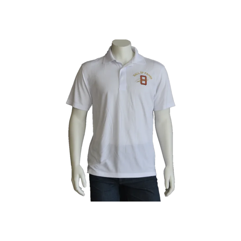 Men's luxury cashmere blend polo shirts in solid colorsHall of Famer #8 Polo